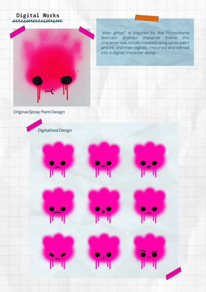 Alien Ghost character design